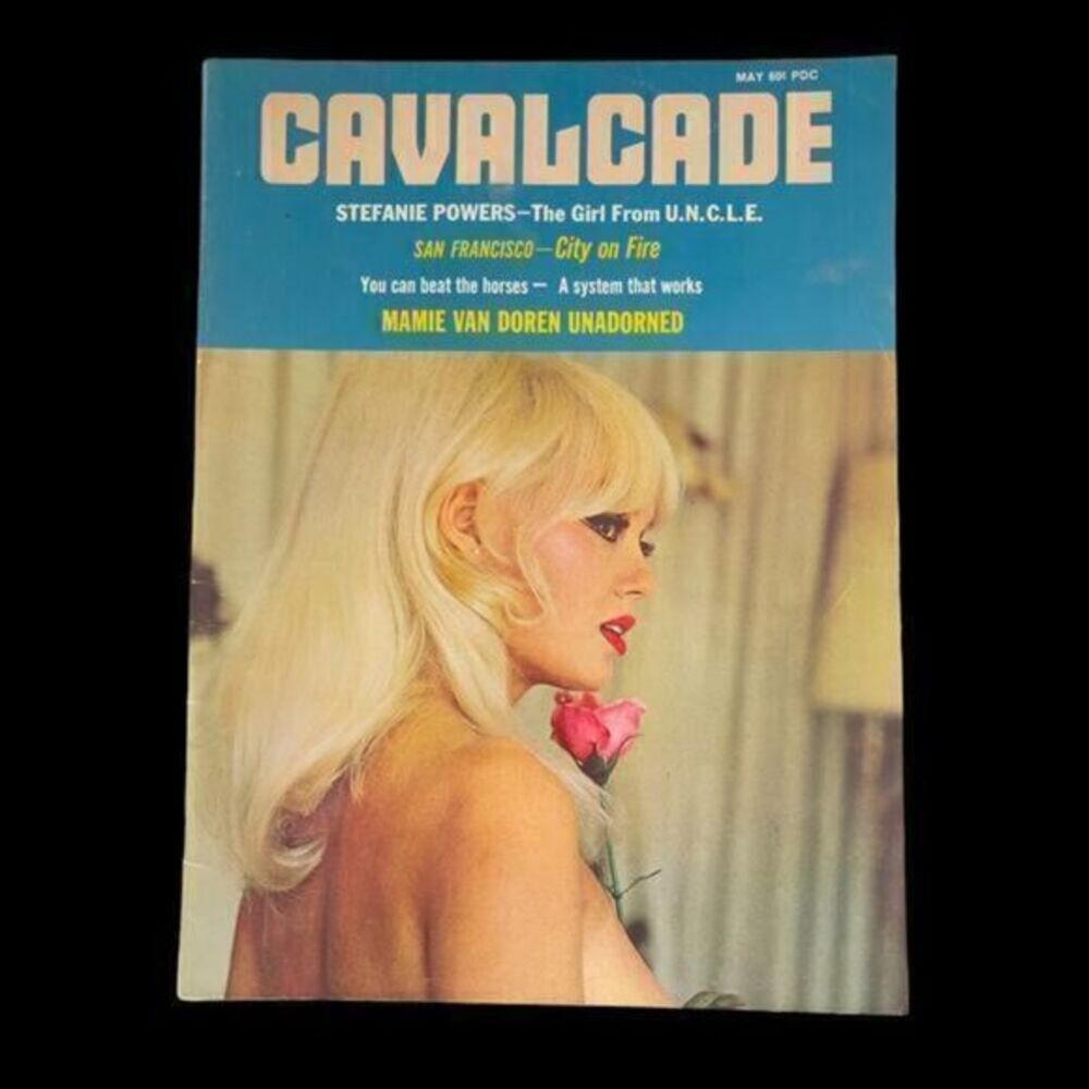 May 1967 Cavalcade Magazine Mamie Van Doren Stephanie Powers Vintage Pinups Nude